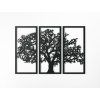 Mehrteiliges Holzbild BAUM (Bildabmessungen 21,5 x 31,5 cm, Bildfarbe Grau)