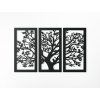 Mehrteiliges Wandbild BAUM (Bildabmessungen 18,5 x 29,5cm, Bildfarbe Grau)