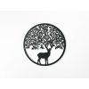 Modernes Bild HIRSCH (Bildabmessungen 22,5 x 22,5 cm, Bildfarbe Grau)