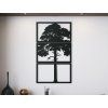 Mehrteiliges Bild BAUM AUF EINER WIESE (Bildabmessungen 45,5 x 26 cm, Bildfarbe Grau)