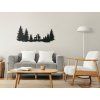 Holzsticker HIRSCHE IM WALD (Bildabmessungen 19 x 45,5 cm, Bildfarbe Grau)