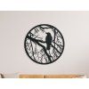 Rundes Holzbild RABE (Bildabmessungen 32,5 x 32,5 cm, Bildfarbe Grau)
