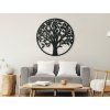 Rundes Bild BLÜHENDER BAUM (Bildabmessungen 89 x 89 cm, Bildfarbe Grau)
