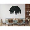 Wandsticker WALD UND HIMMEL (Bildabmessungen 24,5 x 31,5 cm, Bildfarbe Grau)