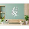 Holzsticker Jesus Christus (Bildabmessungen 31,5 x 19 cm, Bildfarbe Grau)