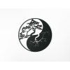 Holzsticker Yin und Yang (Bildabmessungen 89 x 89 cm, Bildfarbe Grau)
