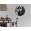 Holzsticker Yin und Yang (Bildabmessungen 89 x 89 cm, Bildfarbe Grau)