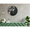 Holzsticker Yin und Yang (Bildabmessungen 89 x 89 cm, Bildfarbe Grau)