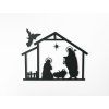 Holzsticker Bethlehem (Bildabmessungen 32,5 x 42,5 cm, Bildfarbe Grau)