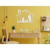 Holzsticker Bethlehem (Bildabmessungen 32,5 x 42,5 cm, Bildfarbe Grau)