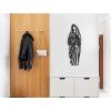 Holzsticker MARIA (Bildabmessungen 44,5 x 14 cm, Bildfarbe Grau)
