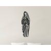 Holzsticker MARIA (Bildabmessungen 44,5 x 14 cm, Bildfarbe Grau)