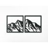 2-teiliges Bild BERGE (Bildabmessungen 22 x 45,5 cm, Bildfarbe Grau)