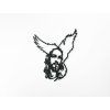 Wandsticker JESUS (Bildabmessungen 106,5 x 89 cm, Bildfarbe Grau)