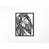 Modernes Bild JESUS MIT DORNENKRONE (Bildabmessungen 113 x 89 cm, Bildfarbe Grau)