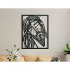 Modernes Bild JESUS MIT DORNENKRONE (Bildabmessungen 113 x 89 cm, Bildfarbe Grau)