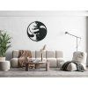 Wandsticker YIN UND YANG (Bildabmessungen 24 x 23 cm, Bildfarbe Grau)
