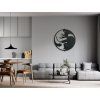 Wandsticker YIN UND YANG (Bildabmessungen 24 x 23 cm, Bildfarbe Grau)