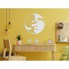 Wandsticker YIN UND YANG (Bildabmessungen 24 x 23 cm, Bildfarbe Grau)