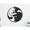 Wandsticker YIN UND YANG (Bildabmessungen 24 x 23 cm, Bildfarbe Grau)