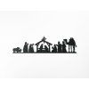Wandbild BETLEHEM (Bildabmessungen 35 x 133 cm, Bildfarbe Grau)