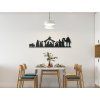 Wandbild BETLEHEM (Bildabmessungen 35 x 133 cm, Bildfarbe Grau)
