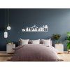 Wandbild BETLEHEM (Bildabmessungen 35 x 133 cm, Bildfarbe Grau)