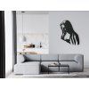 Wandbild JUNGFRAU MARIA (Bildabmessungen 30 x 22,5 cm, Bildfarbe Grau)