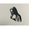 Wandbild JUNGFRAU MARIA (Bildabmessungen 30 x 22,5 cm, Bildfarbe Grau)