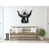 Wandsticker CHRISTUS (Bildabmessungen 79 x 89 cm, Bildfarbe Grau)