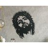 Wandsticker Gesicht Jesu (Bildabmessungen 38,5 x 32,5 cm, Bildfarbe Grau)