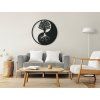 Sticker YIN-YANG-BAUM (Bildabmessungen 32,5 x 32,5 cm, Bildfarbe Grau)