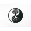 Sticker YIN-YANG-BAUM (Bildabmessungen 32,5 x 32,5 cm, Bildfarbe Grau)
