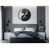 Sticker YIN-YANG-BAUM (Bildabmessungen 32,5 x 32,5 cm, Bildfarbe Grau)