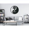 Sticker YIN-YANG-BAUM (Bildabmessungen 32,5 x 32,5 cm, Bildfarbe Grau)