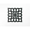 Quadratisches Holzmandala (Bildabmessungen 22,5 x 22,5 cm, Bildfarbe Grau)