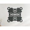 Holzmandala GEOMETRISCHE FORMEN (Bildabmessungen 22,5 x 22,5 cm, Bildfarbe Grau)