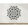 Blumenmandala aus Holz (Bildabmessungen 31,5 x 31,5 cm, Bildfarbe Grau)
