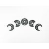Holzsticker MOND (Bildabmessungen 65 x 186 cm, Bildfarbe Grau)