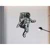 Holzsticker ASTRONAUT (Bildabmessungen 29,5 x 22,5 cm, Bildfarbe Grau)