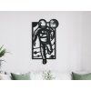 Wandbild ASTRONAUT (Bildabmessungen 31,5 x 18,5 cm, Bildfarbe Grau)