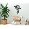 Holzsticker SATURN (Bildabmessungen 43,5 x 32,5 cm, Bildfarbe Grau)