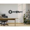 Holzsticker PLANETEN (Bildabmessungen 19 x 65 cm, Bildfarbe Grau)