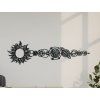 Holzsticker PLANETEN (Bildabmessungen 19 x 65 cm, Bildfarbe Grau)