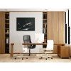 Holzbild RAUMSCHIFF (Bildabmessungen 23,5 x 31,5 cm, Bildfarbe Grau)