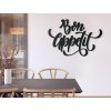 Holzaufschrift für die Wand Bon Appetit