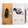 Holzsticker MEER UND BERGE (Bildabmessungen 79 x 133 cm, Bildfarbe Grau)