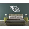 Holzsticker MEER UND BERGE (Bildabmessungen 79 x 133 cm, Bildfarbe Grau)
