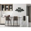 Holzdekoration KITCHEN (Bildabmessungen 17,5 x 31,5 cm, Bildfarbe Grau)