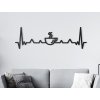 Holzdekoration KAFFEE MIT EKG